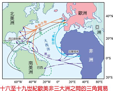 三角貿易盛行風|三角貿易(由於新航路的開闢)